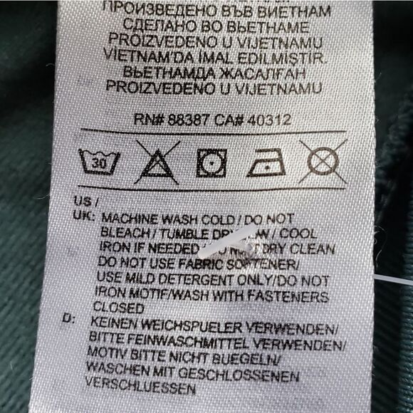 🔹️Adidas Sage Green Embossed Floral Print Track Jacket Small - Picture 9 of 9